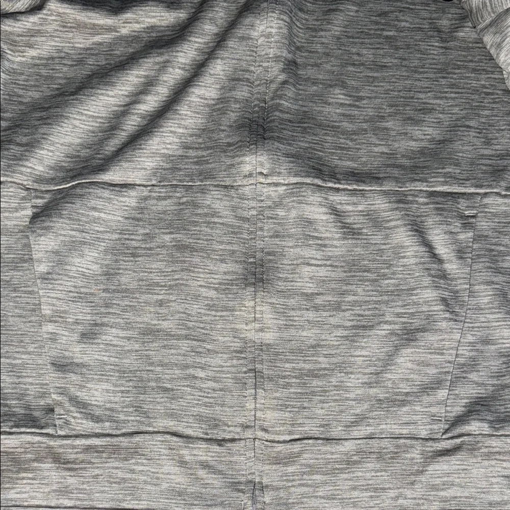Adidas Gray Zip-up Hoodie with Black Stripes Size L
